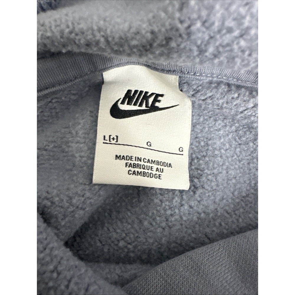 Nike Air Women's Cropped‎ Pullover Sweater Size Large Blue - Picture 10 of 12